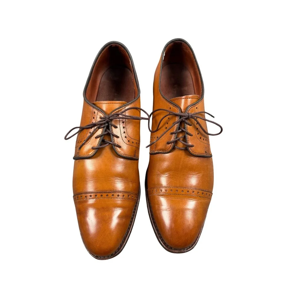 Allen Edmonds Clifton Men's Derby Oxford Walnut Leather Cap Toe Shoe 12 D